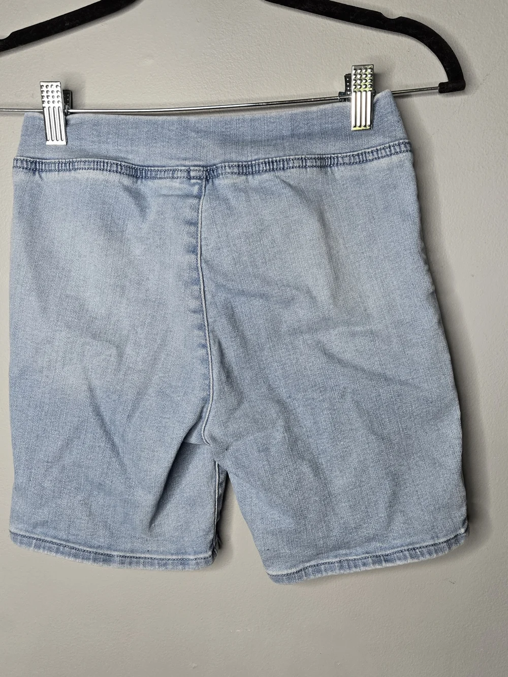 Gap Kids XL 12-13 Pull-On Bermuda Denim Shorts Light Wash Stretch